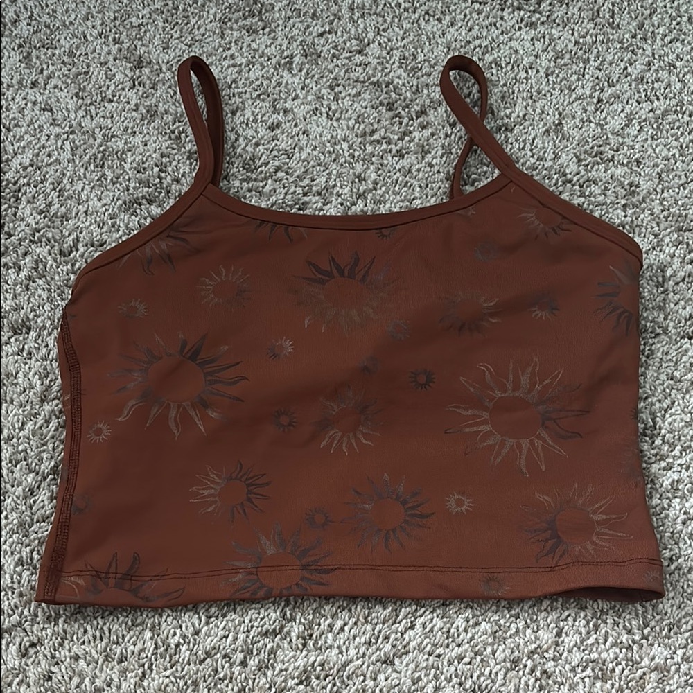 🍃Beyond Yoga Sun Patterned Cropped Tank🍂